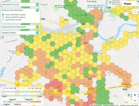 Looper: visualization of air quality data